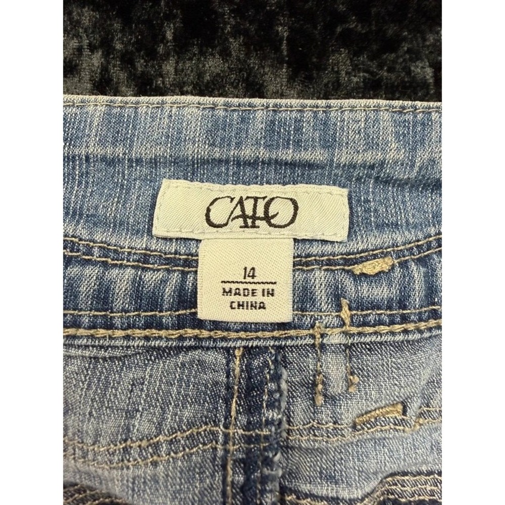 Cato Women's Size 14 Denim Maxi Skirt Light Wash A-Line Y2K Back Buckle Pockets